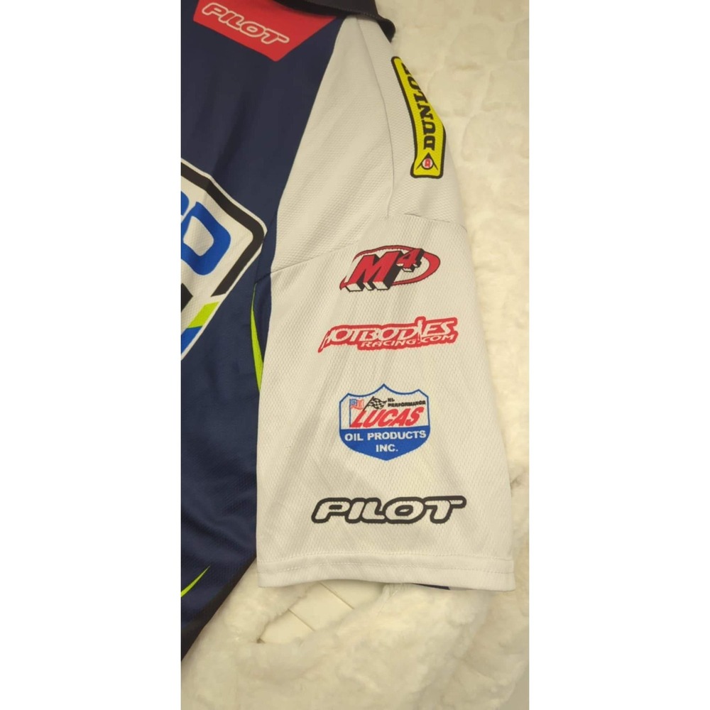 Pilot Geico Suzuki Racing Shirt‎ MotoAmerica TIA Motorsport Motorcycle Polo M - Picture 4 of 7